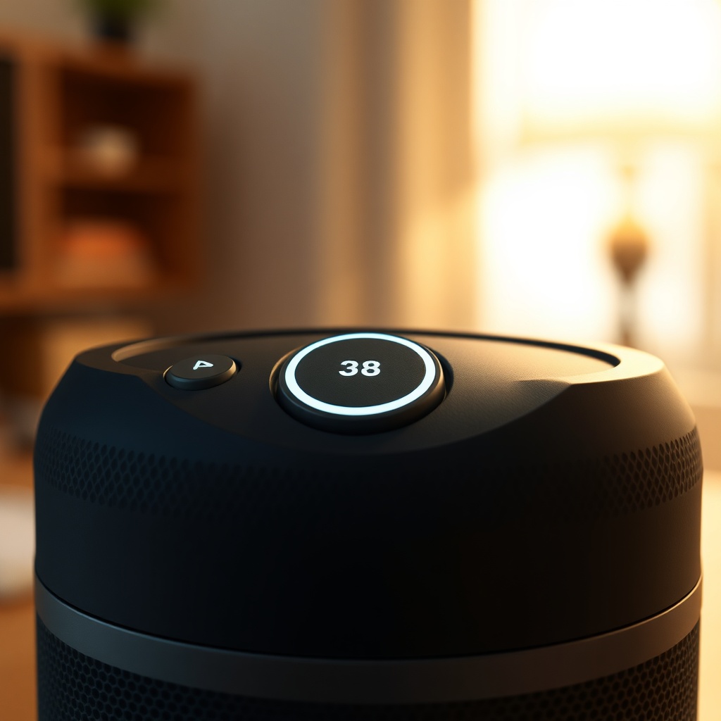 Photorealistic photo of the JBL Link Music’s top controls